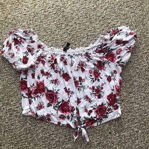 A flower crop top from H&M